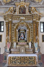 High Altar. Church of Saints Nicolò and Martino. Lapedona. Marche. Italy