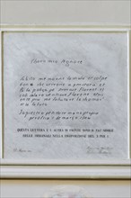 Città della Pieve (Italy, Umbria, province of Perugia), Oratorio Santa Maria dei Bianchi, copy of the second letter sent by Perugino on 1 March 1504 to the mayor of the Disciplinati della Vergine di C...