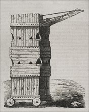 Siege tower or breaching tower