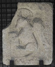 Stone slab showing a bull symbolizing Saint Luke (Tetramorph)