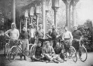 italie, voyage des membres du touring club à Trente, 1898