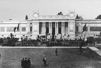 rome inauguration de l'exposition internationale des beaux-arts a valle giulia, 1911