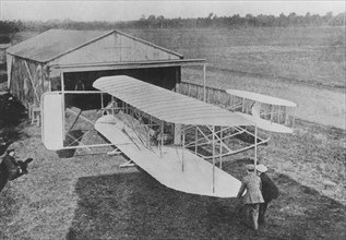 aéronautique, l'avion des frères Wright, extrait de la revue mensuelle 1908 p 508