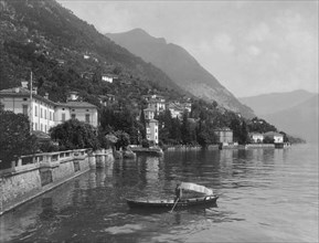 villas à moltrasio, le développement touristique des grands lacs alpins commence dans la première moitié du XIXe siècle, 1910-1920