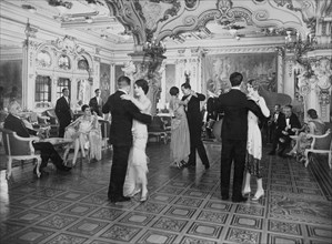 italie, saturnia, grand hotel, soirée dansante, années 1920