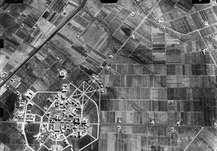 vue aérienne de littoria (latina) 1915-40
phot. ist. geogr. militare.