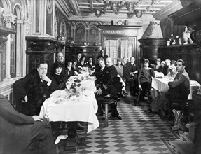 des salles à manger de classe III sur le conte verde et de classe I sur le saturnia. 1915-1940