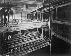 dortoir de 3e classe du navire de la ville de palerme 1915-1940