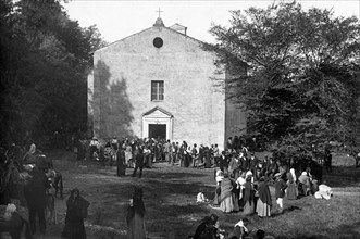 italy, tuscany, castro, santuario del crocefisso, pilgrimage 1800-1900