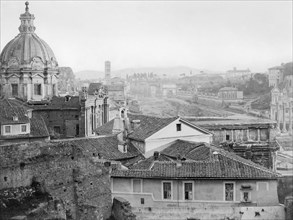 italy, lazio, rome, colle palatino, chiesa di santa maria liberatrice 1875 about