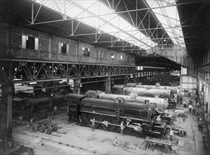 italy, liguria, sampierdarena, ansaldo, steam locomotives 1800-1900