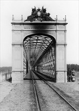 italy, lombardia, iron bridge, distance milan-piacenza, "principiato nel 1862 XIV anno del regno di sua maestà vittorio emanuele II" 1865
autor: f.sidoli