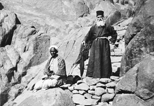 egypt, gebel musa, 1913