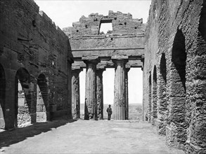 italy, sicily, agrigento, tempio della concordia, 1900