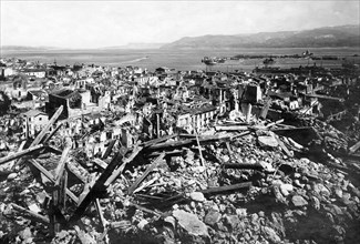 italy, sicily, messina after the earthquake, 1908