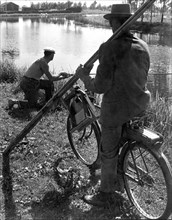 canale di brenta, pescatori, 1957