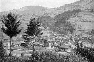 switzerland,  le village de reichenbach, vallèe de la kander