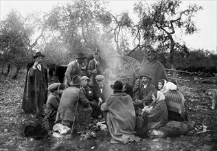 interval during the olives harvesting, 1910-1920