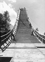 italy, cortina, take-off ramp, ski jumping, 1940