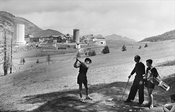 sport, golf, sestriere, 1950