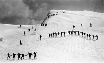 sport, ski, passo rolle, 1922