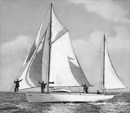 iris sailing boat, 1954