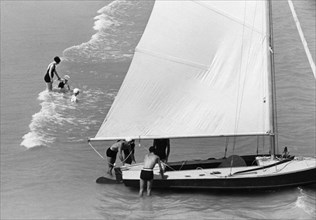 italy, sailing boat, 1930-40