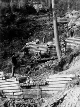 crossbars, landslides, pistone stream, roncopiano, 1920-1930