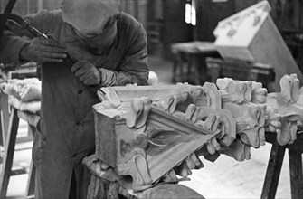 italy, milan, fabbrica del duomo, 1940-1950