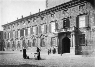 italy, lombardia, mantova, palazzo canossa, 1910-1920