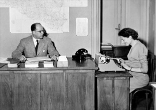 office manager and secretary, 1954