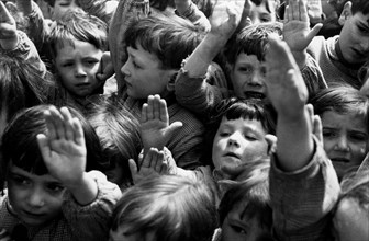 colonia estiva, gruppo di bambini, 1930