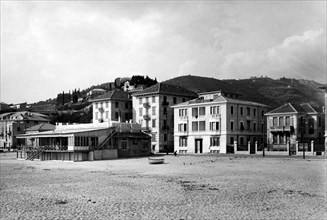 finale ligure, hôtel lido del finale avec établissement de bains, 1920