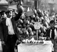 naples, vendeurs de melons, 1947-1950