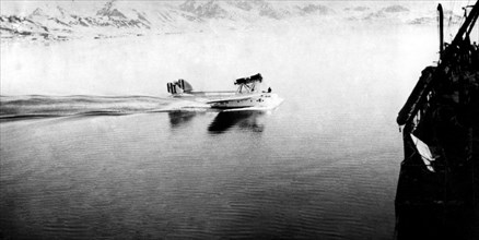 aéronautique, hydravion s55 pendant l'expédition arctique, 1928