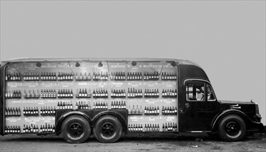 exposition de camions à vin, voiture, 1930