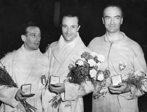 le vainqueur de mangiarotti en helsinky, 1952