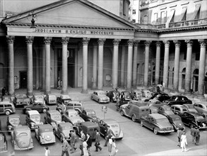 parking de la piazza san carlo, 1955