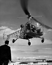 héliport de leonardo da vinci à milan, 1950