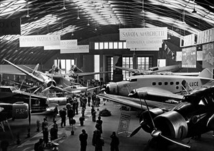 avions au salon de l'aviation de milan, 1935