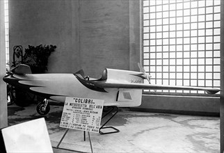 colibri monoplace au salon de l'aviation de milan, 1935