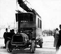 station de radio mobile automobile, 1900