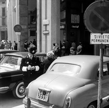 ticket d'infraction au stationnement, 1961