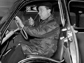taxi avec radio-téléphone, 1960