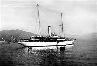 le navire electra en mer, 1936