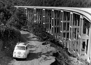 achèvement du viaduc de gaggie, 1960