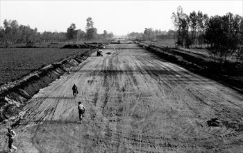 tronçon milanais de l'autostrada del sole, 1957