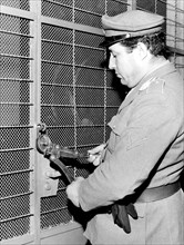 agent financier gardant les caves de vieillissement, 1962
