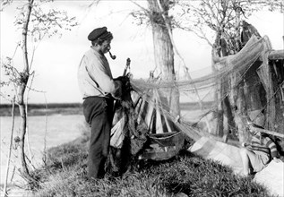 pêcheur au grade, 1954