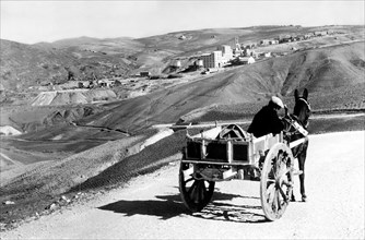 vue de la mine de kainite de san cataldo, 1961